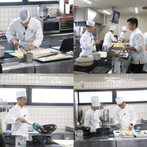 【お知らせ】リゾートトラスト株式会社 竹内千秋 料理長、小泉正樹 料理長による特別実習を実施しました。